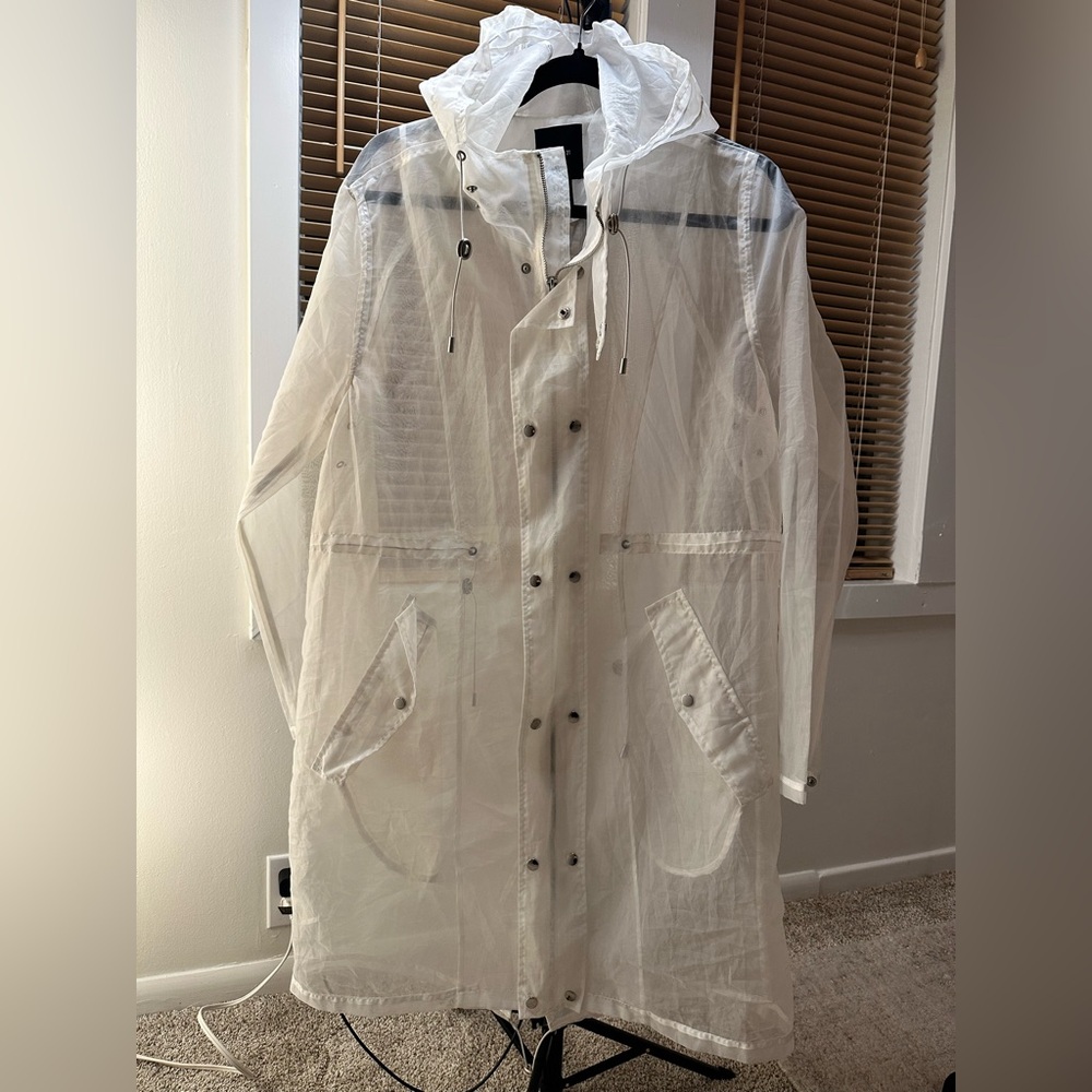 Transparent Hooded Coat